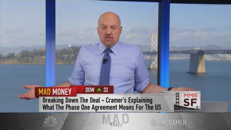 The looming market sell-off would be 'a terrible thing to waste' for investors, Jim Cramer says