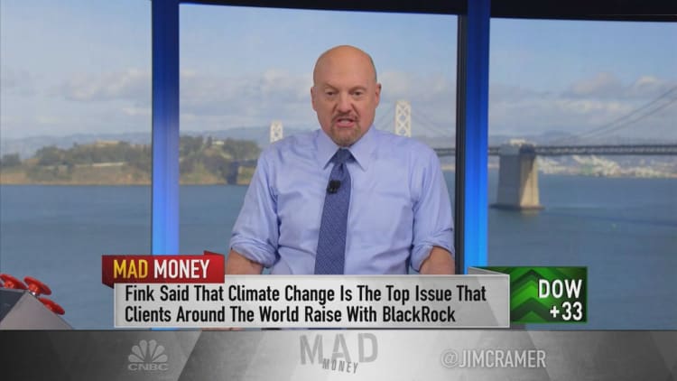 Cramer: Wall Street is finally having the reckoning on climate change it needs