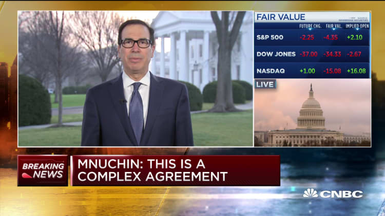Mnuchin: There will be additional tariff rollbacks in phase two of trade deal