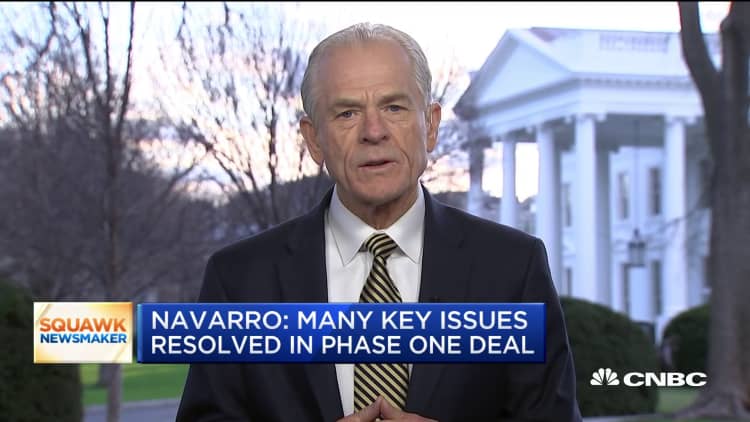 Trump trade advisor Peter Navarro lists the goals for 'phase two' trade deal