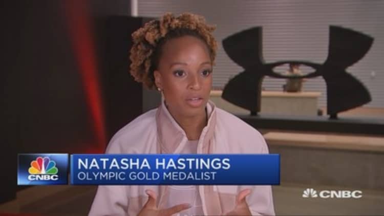 Olympian Natasha Hastings on the struggle of being a pregnant athlete
