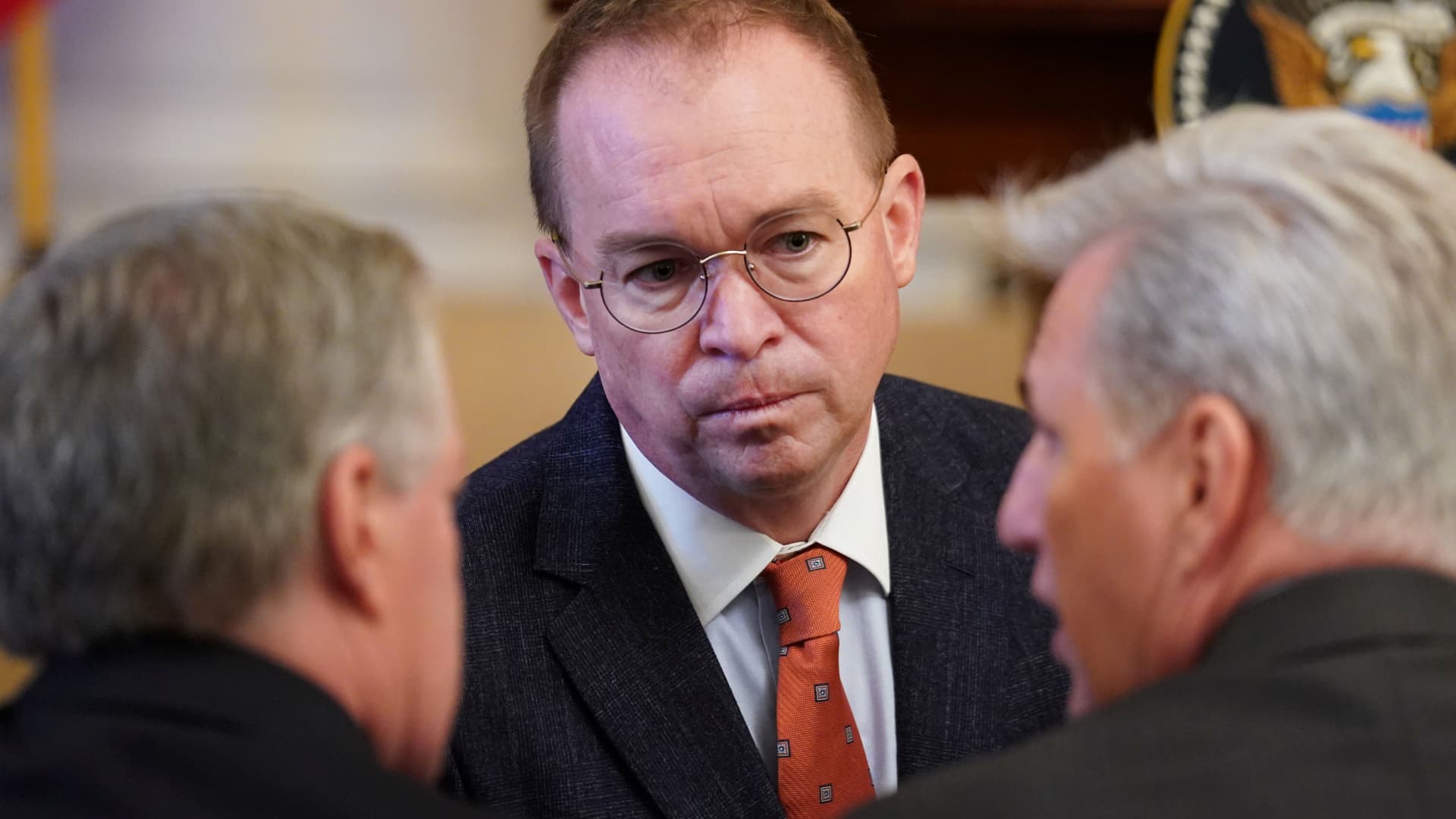 Former Trump White House chief of staff Mick Mulvaney meets Thursday with Jan. 6..