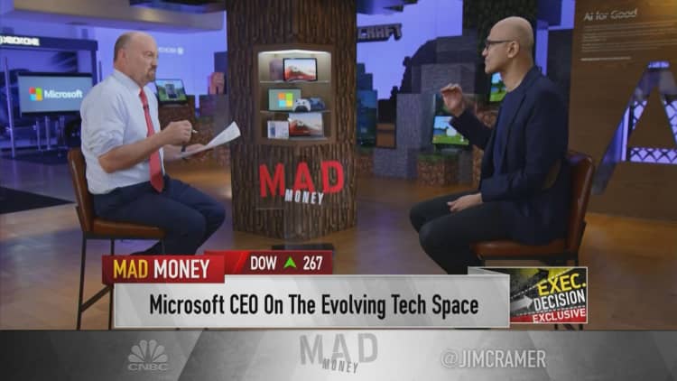 Microsoft CEO talks sustainability, artificial intelligence, privacy and satisfying shareholders