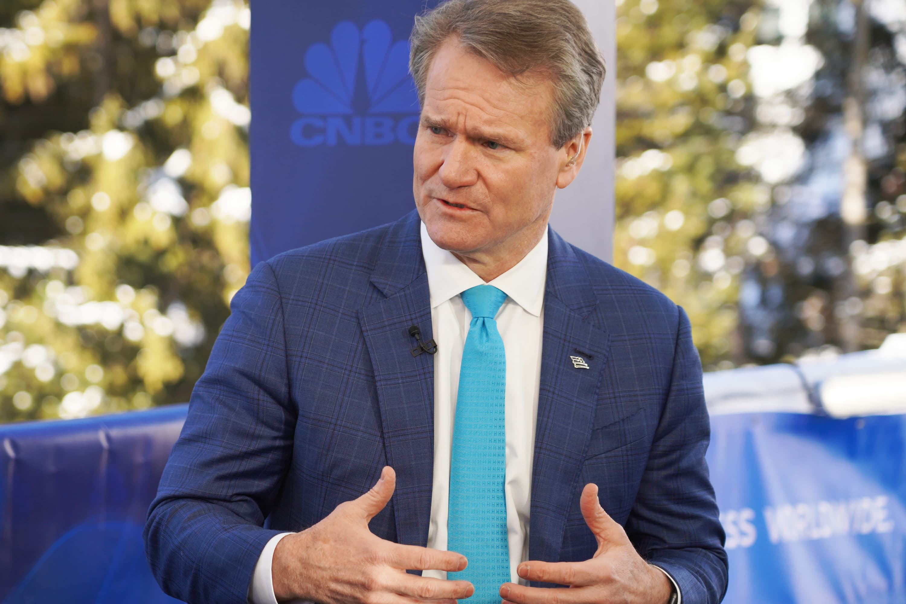 Bank of America’s Moynihan says the Fed can pull back on policy help