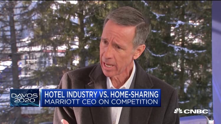 Marriott CEO Sorenson on hotel industry vs. home-sharing