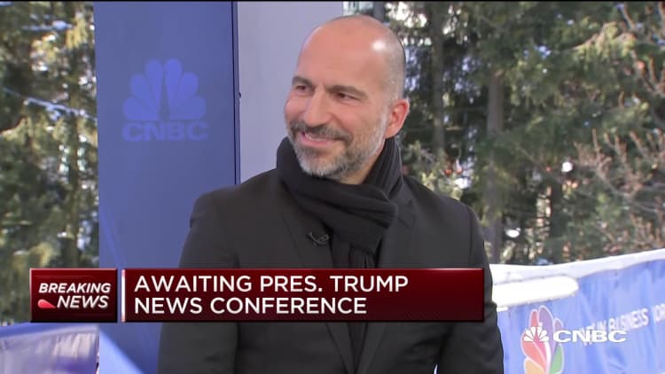 Watch CNBC's full Davos interview with Uber CEO Dara Khosrowshahi