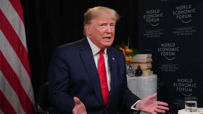 CNBC 2020 WEF DAVOS: Donald Trump Exclusive with Joe Kernen 200122 - 106348607