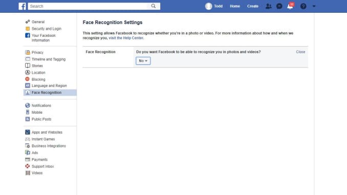 CNBC Tech: Facebook face recognition