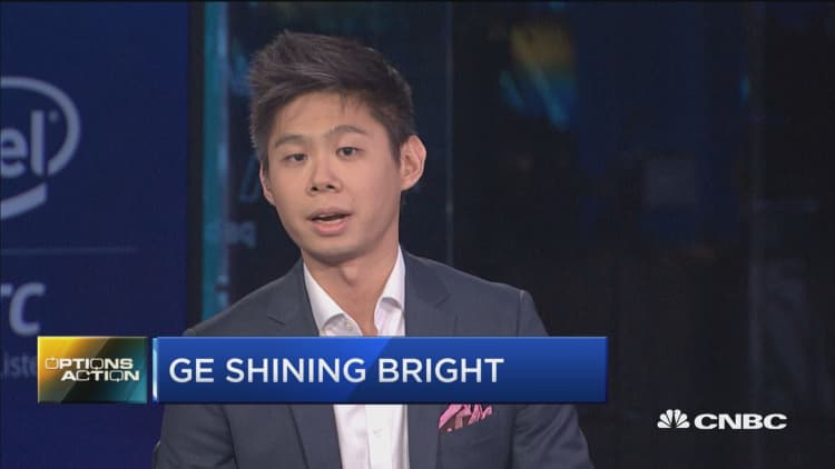 GE shines bright ahead of earnings