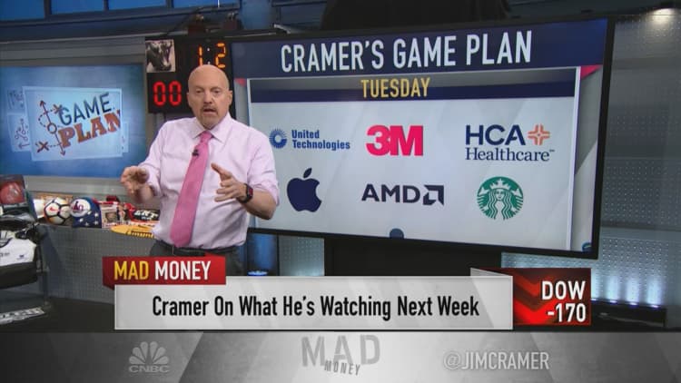 Cramer's week ahead: 'We've got a huge number of companies reporting next week'