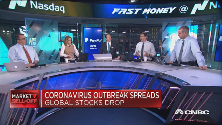 Stocks tumble as coronavirus fears continue to spread