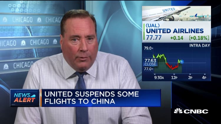 United Airlines suspends some flights China starting Feb. 1