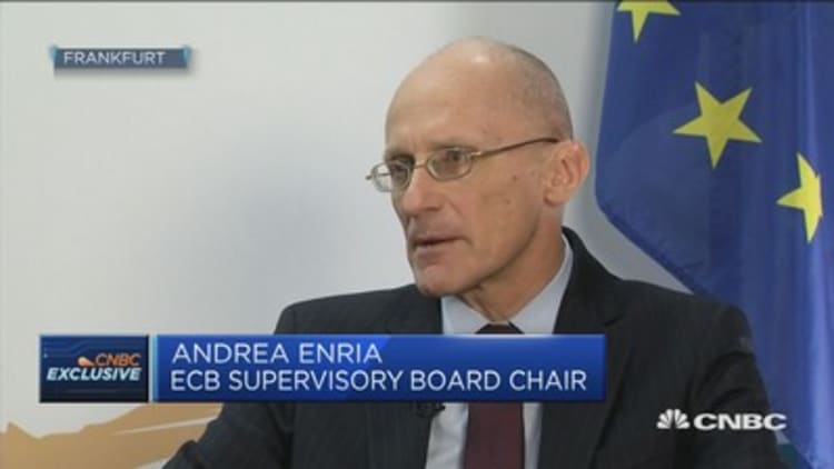 European banks must consolidate, chair of ECB's supervisory board says
