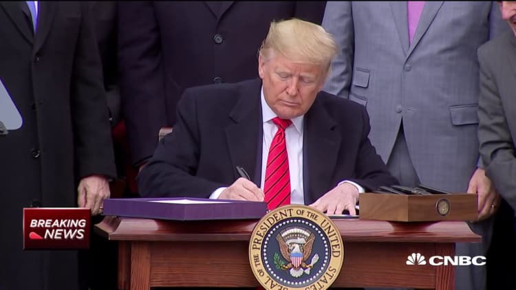 President Trump signs USMCA trade agreement into law