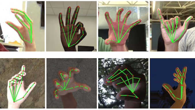 Google hand gesture detection