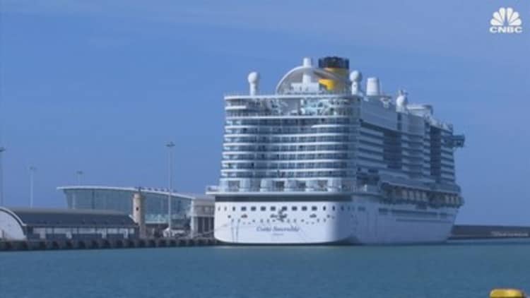 About 6,000 tourists remain trapped on Italian cruise ship over coronavirus fears