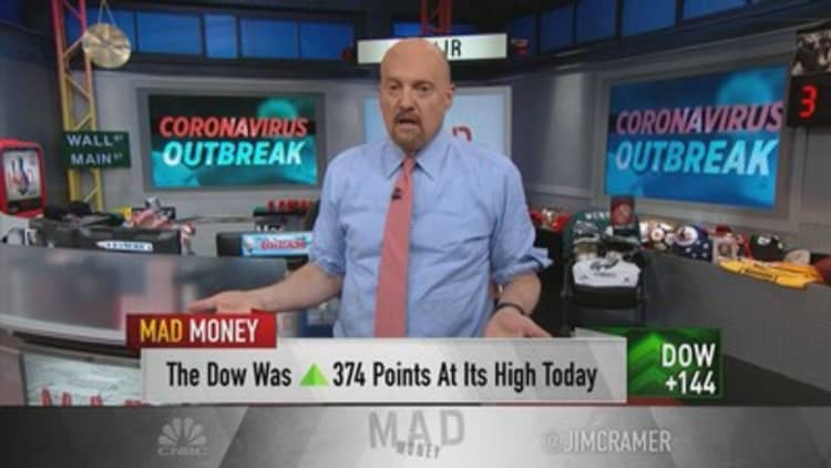 Jim Cramer expects more bad coronavirus news, calls buying Friday's sell-off a 'mistake'