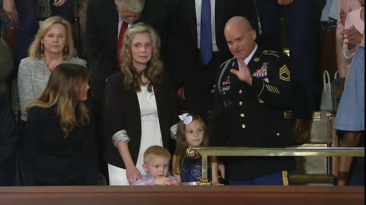 Pres. Trump surprises military family with homecoming at State of the Union address