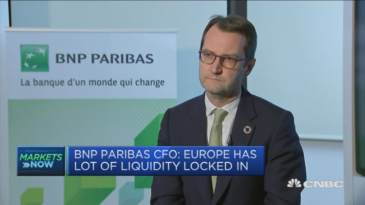 A lot of liquidity locked into Europe, BNP Paribas CEO says