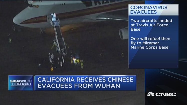 California receives Chinese evacuees from Wuhan
