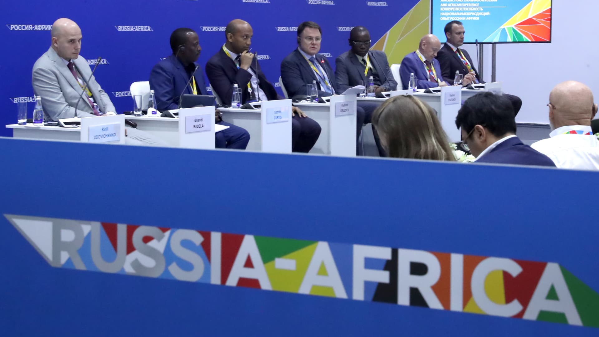 Delegates at the 2019 Russia-Africa Summit and Economic Forum at the Sirius Park of Science and Art.