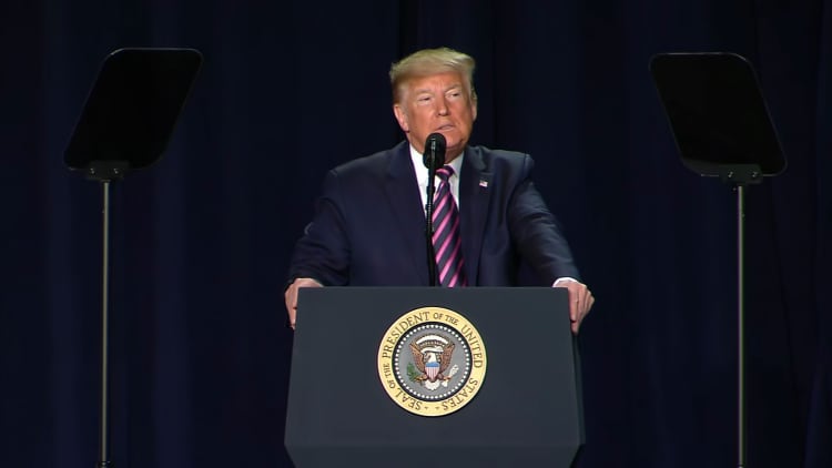 Trump lashes out at enemies during National Prayer Breakfast speech