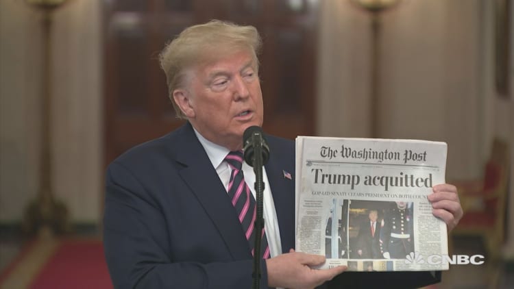 Watch President Trump's full remarks after impeachment acquittal