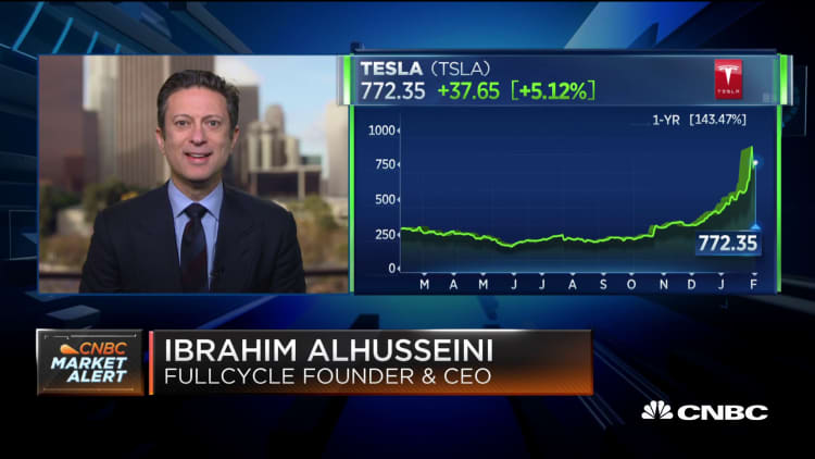 Ibrahim Alhusseini: Tesla stock caught up in a hype cycle