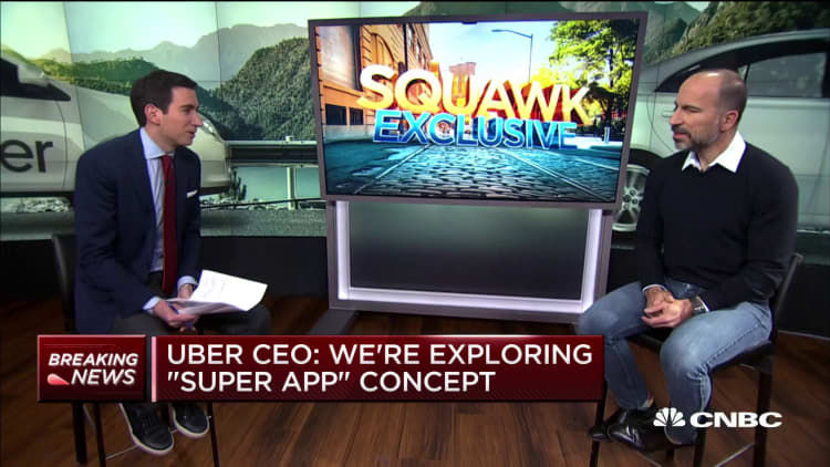 Uber CEO: Coronavirus outbreak 'not material in any way' to overall businesses