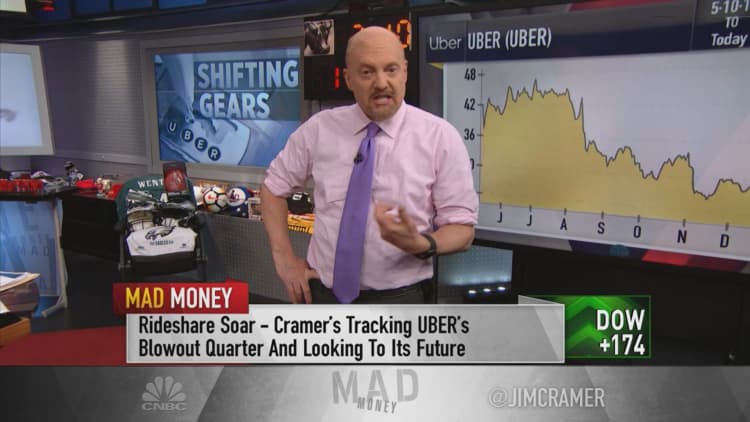 'Uber's clearly gotten its act together,' Jim Cramer says