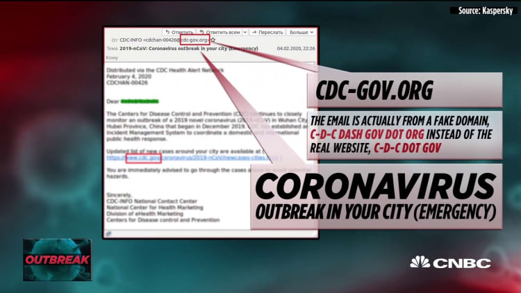 Beware coronavirus scams