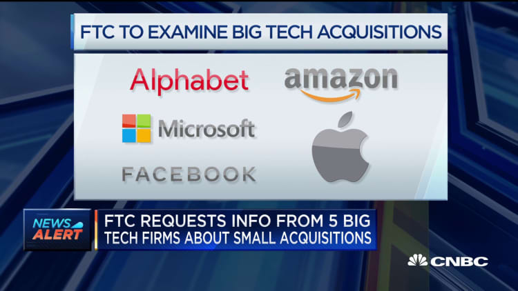 FTC requests info from five big tech firms about previous small acquisitions