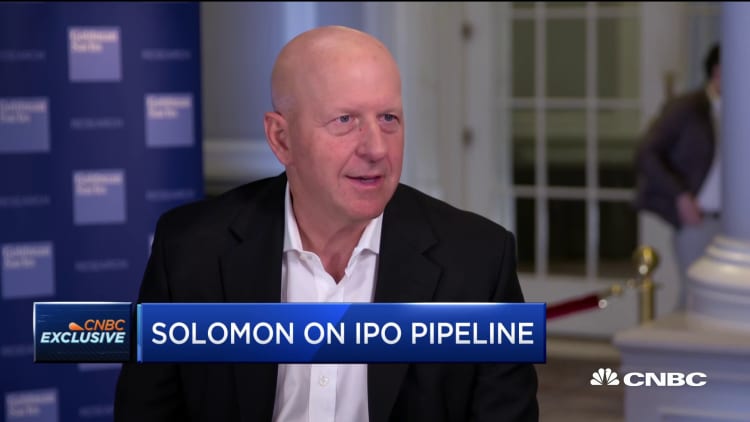 Goldman Sachs CEO David Solomon on IPO pipeline