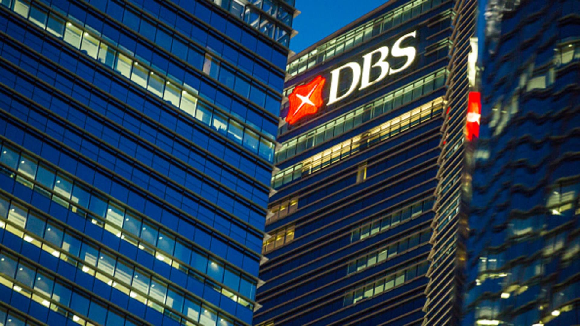 DBS Group Holdings in the central business district of Singapore.