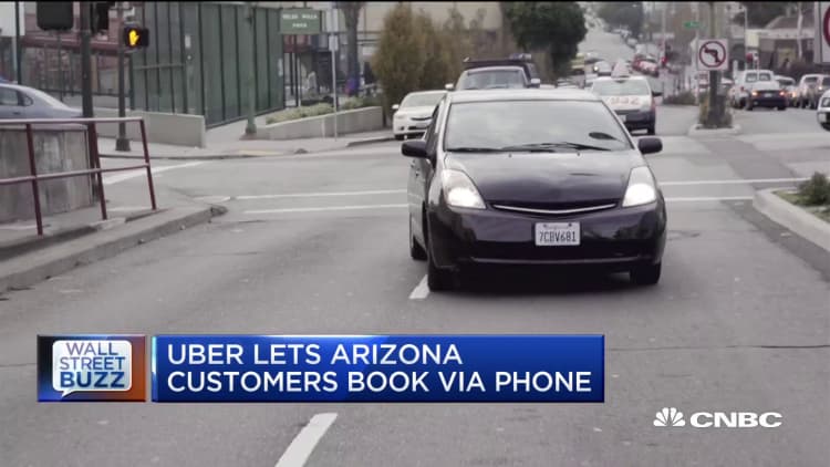 Uber lets Arizona customers book via phone call