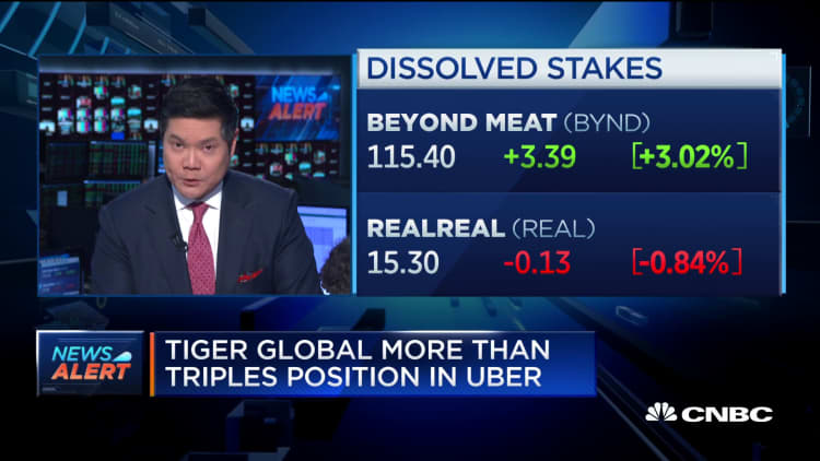 Tiger Global more than triples position in Uber