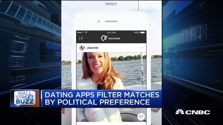 Dating apps filter matches by political preference