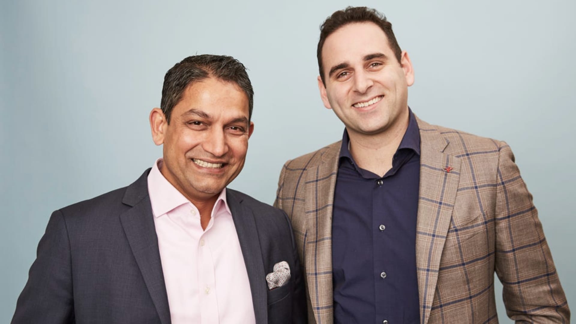 Yieldstreet co-founders Milind Mehere (L) and Michael Weisz