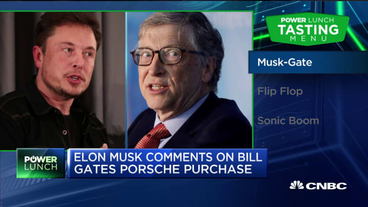 Elon Musk comments on Bill Gates' Porsche purchase