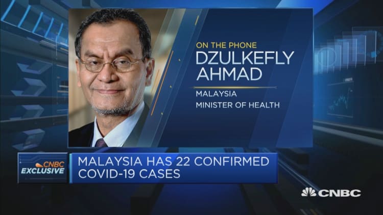 Malaysia is on 'serious alert' amid coronavirus outbreak, says health minister