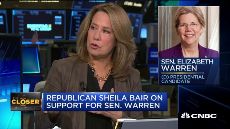 Former FDIC Chair Sheila Bair on her support for Elizabeth Warren