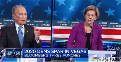 Warren campaign says it had its best hour of fundraising after Nevada debate