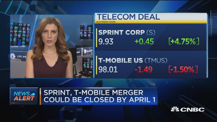 Sprint, T-Mobile merger could be closed by April 1