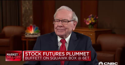 Warren Buffett: 'When stocks are down, we're going to be buying on balance'