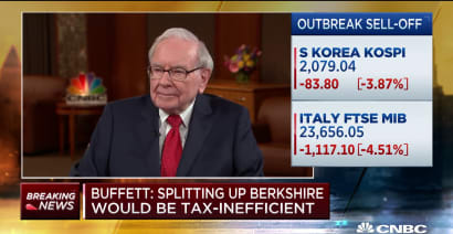 Warren Buffett: There would not be a profit if Berkshire were split up