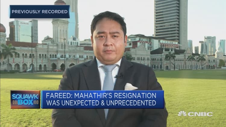 Mahathir's resignation was a 'bold and unexpected' move, says analyst