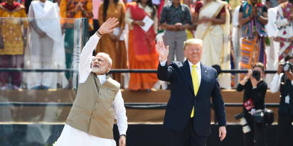 US-China rivalry simmers in India as Trump visits