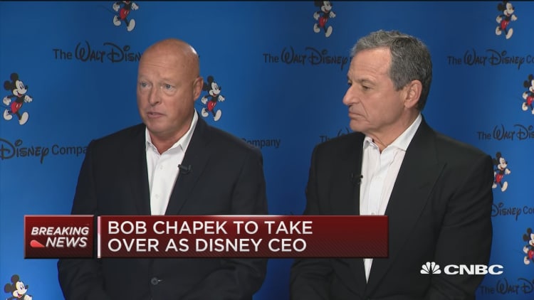 Bob Chapek, Disney's new CEO, says he will follow path laid by Bob Iger