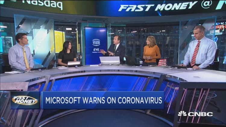 Microsoft warns on coronavirus concerns
