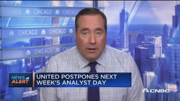 United postpones next week's analyst day